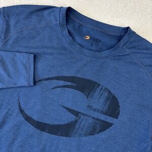 GASP Mens 'Ops Edition Long Sleeve' T-Shirt Large Blue Athletic Body Building